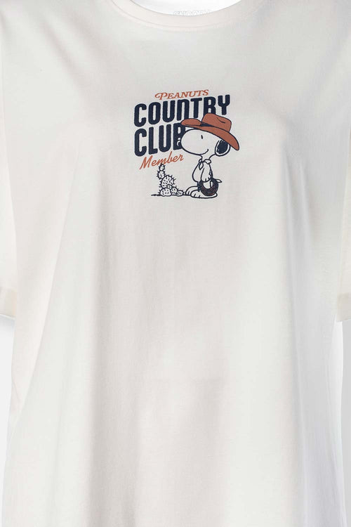 CAMISETA DE SNOOPY OVERSIZED FIT PARA MUJER