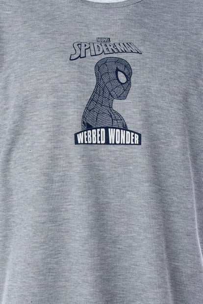 PIJAMA DE SPIDERMAN CON PANTALON CORTO PARA HOMBRE