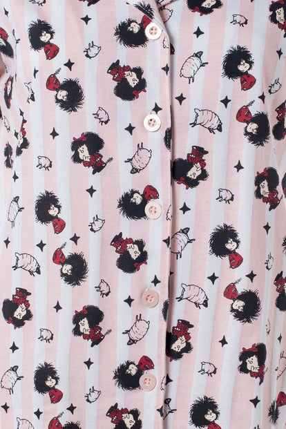 PIJAMA DE MAFALDA MANGA LARGA PARA MUJER