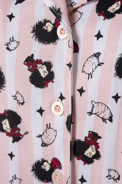 PIJAMA DE MAFALDA MANGA LARGA PARA MUJER