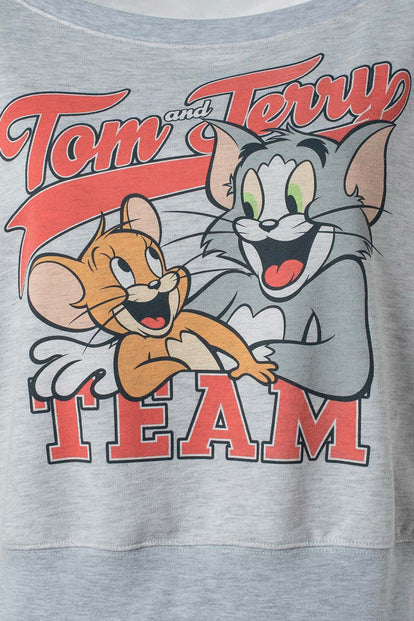 BUZO DE TOM Y JERRY OVERSIZED FIT PARA MUJER