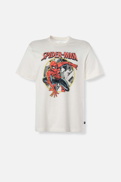 CAMISETA DE SPIDERMAN REGULAR FIT BLANCA PARA HOMBRE
