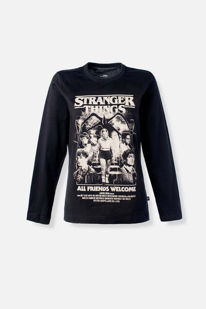 CAMISETA DE STRANGER THINGS RELAX FIT PARA MUJER