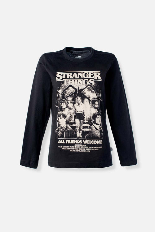 CAMISETA DE STRANGER THINGS RELAX FIT PARA MUJER