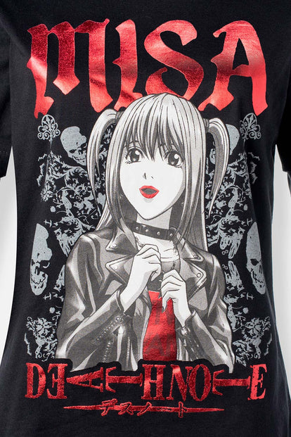 CAMISETA DE DEATH NOTE REGULAR FIT PARA MUJER