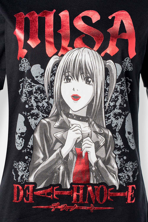 CAMISETA DE DEATH NOTE REGULAR FIT PARA MUJER