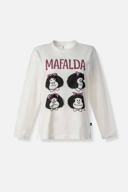CAMISETA DE MAFALDA REGULAR FIT PARA MUJER