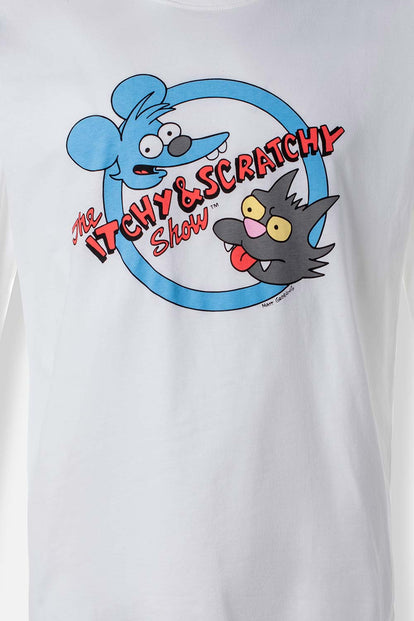 PIJAMA DE LOS SIMPSONS CON PANTALON LARGO PARA HOMBRE