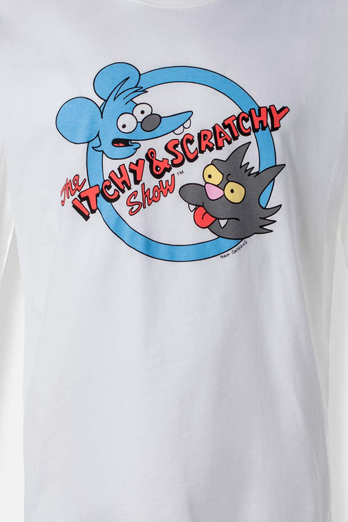 PIJAMA DE LOS SIMPSONS CON PANTALON LARGO PARA HOMBRE