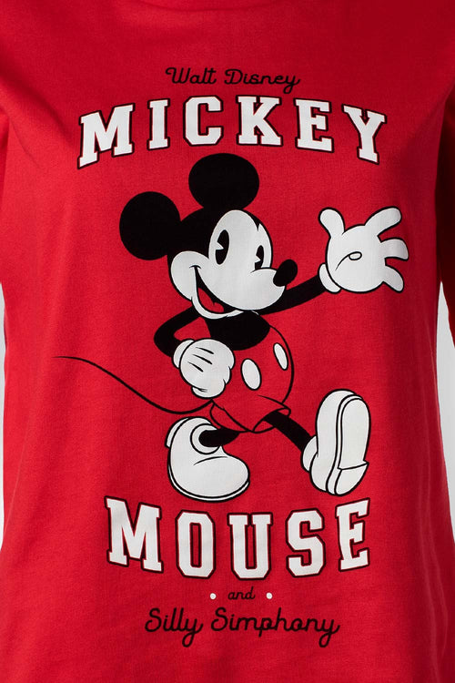 PIJAMA DE MICKEY MOUSE CON PANTALON LARGO PARA MUJER