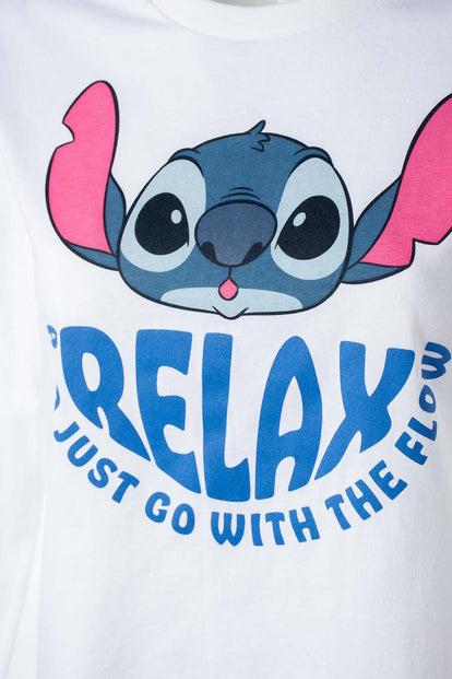 PIJAMA DE LILO Y STITCH CON PANTALON LARGO PARA MUJER
