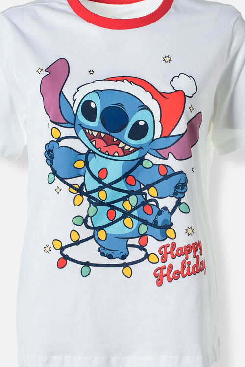 PIJAMA DE LILO Y STITCH CON PANTALÓN LARGO PARA MUJER