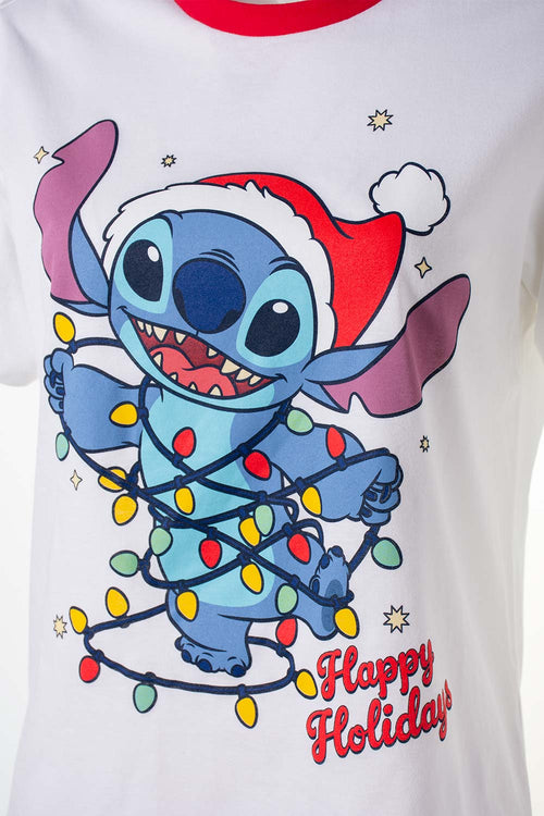 PIJAMA DE LILO Y STITCH CON PANTALÓN LARGO PARA MUJER