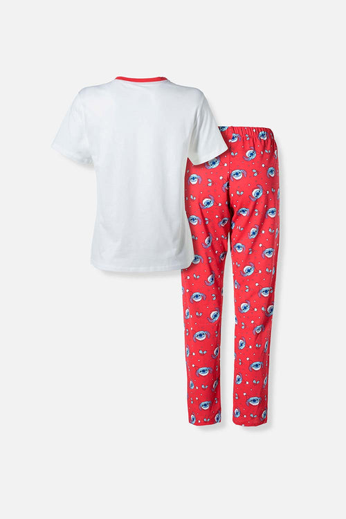 PIJAMA DE LILO Y STITCH CON PANTALÓN LARGO PARA MUJER