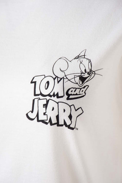 CAMISETA DE TOM Y JERRY REGULAR FIT PARA MUJER
