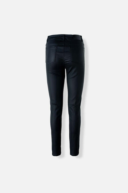  PANTALÓN DE MOVIES NEGRO EFECTO CUERO PARA MUJER