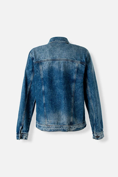 CHAQUETA DE MOVIES DENIM TONO MEDIO OSCURO PARA MUJER