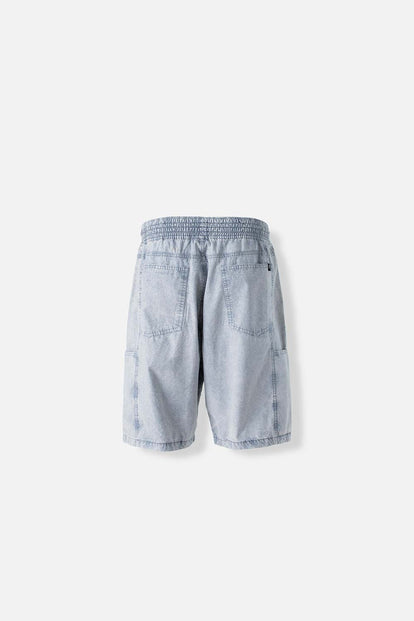 BERMUDA DE MOVIES AZUL BOREAL CON ELÁSTICO EN CINTURA PARA HOMBRE