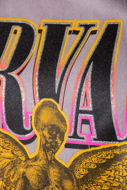Card slide image -  CAMISETA DE NIRVANA MANGA CORTA COLOR LIRIO PARA MUJER