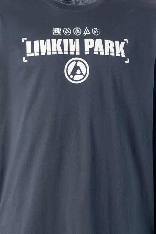 Card slide image -  CAMIBUZO DE LINKIN PARK CUELLO REDONDO GRIS GRAFITO PARA HOMBRE