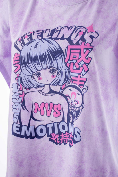 CAMISETA DE MOVIES RELAX FIT PARA MUJER