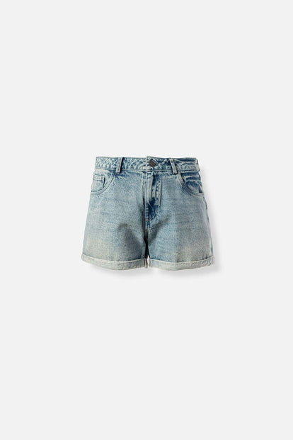 SHORT DE MOVIES EN DENIM PARA MUJER