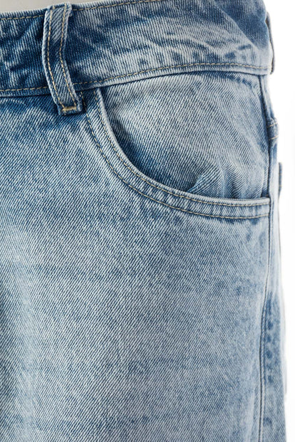 JEAN DE MOVIES DENIM CON BOTA ANCHA PARA MUJER