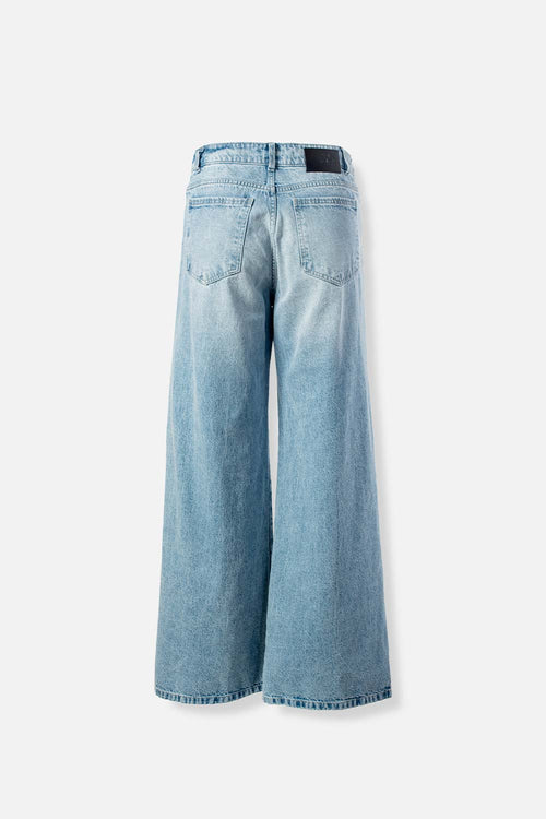 JEAN DE MOVIES DENIM CON BOTA ANCHA PARA MUJER