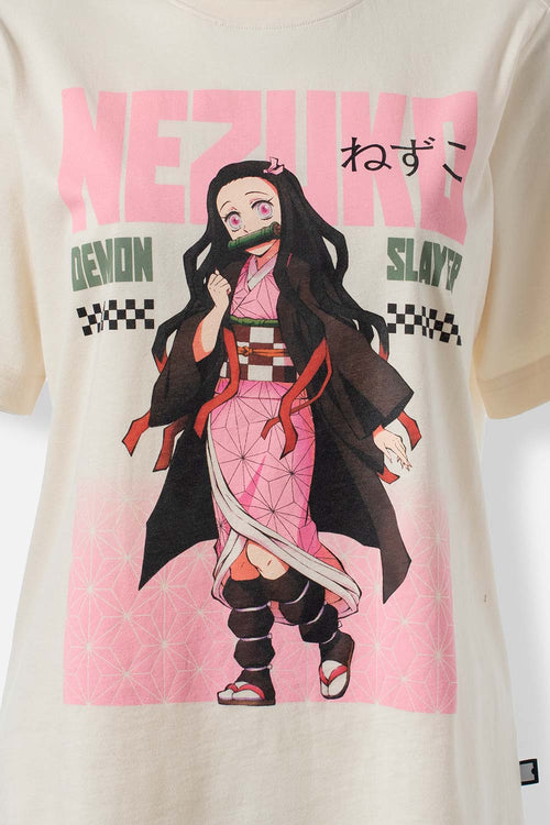 CAMISETA DE DEMON SLAYER REGULAR FIT PARA MUJER