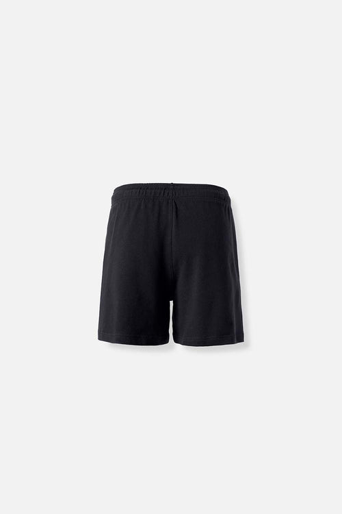 SHORT DE MOVIES CON CINTURA ELASTICA NEGRO PARA MUJER