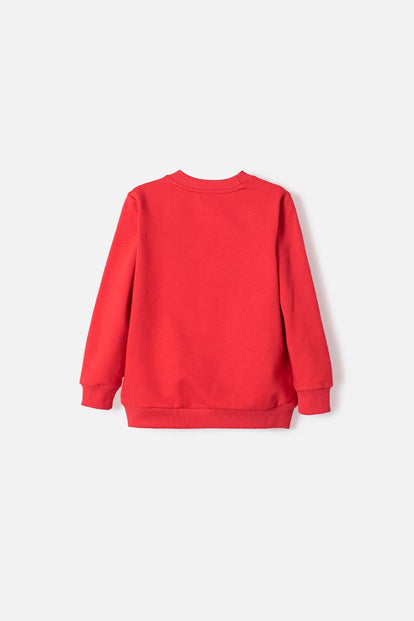  BUZO DE GRINCH CERRADO ROJO PARA NIÑO UNISEX
