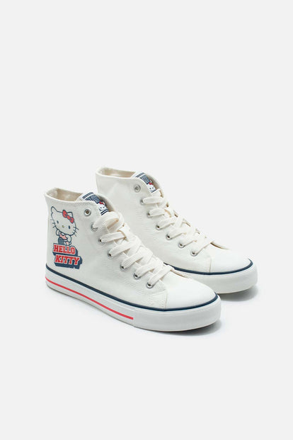 TENIS DE HELLO KITTY BLANCOS PARA MUJER