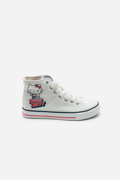 TENIS DE HELLO KITTY BLANCOS PARA MUJER
