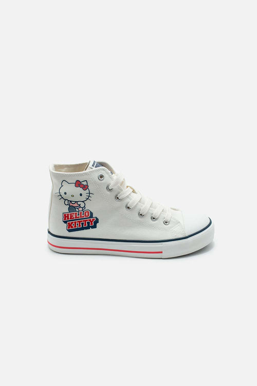 TENIS DE HELLO KITTY BLANCOS PARA MUJER