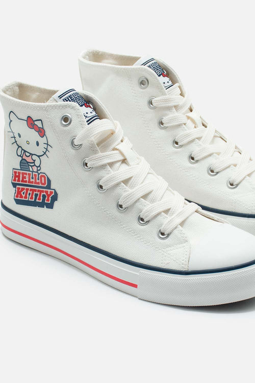 TENIS DE HELLO KITTY BLANCOS PARA MUJER