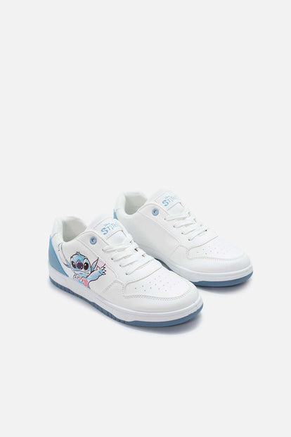 TENIS DE STITCH BLANCOS PARA MUJER
