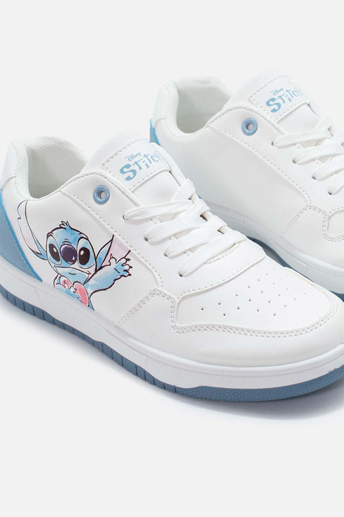 TENIS DE STITCH BLANCOS PARA MUJER