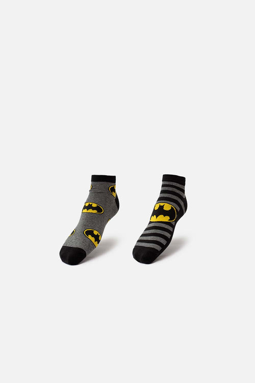 PACK X2 MEDIAS TOBILLERAS DE BATMAN PARA HOMBRE