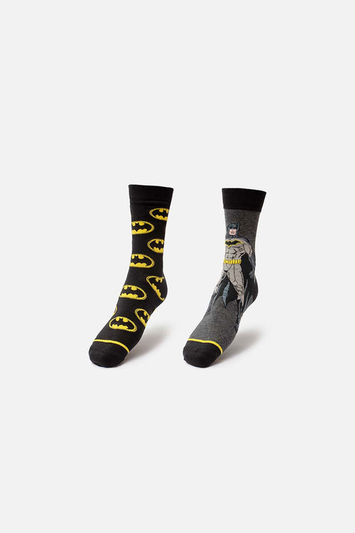 PACK X2 MEDIAS LARGAS DE BATMAN PARA HOMBRE