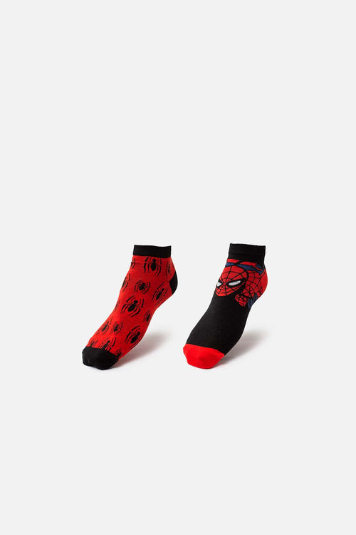 PACK X2 MEDIAS TOBILLERAS DE SPIDERMAN PARA HOMBRE