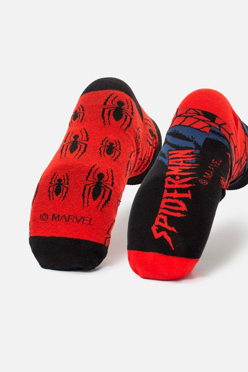 PACK X2 MEDIAS TOBILLERAS DE SPIDERMAN PARA HOMBRE