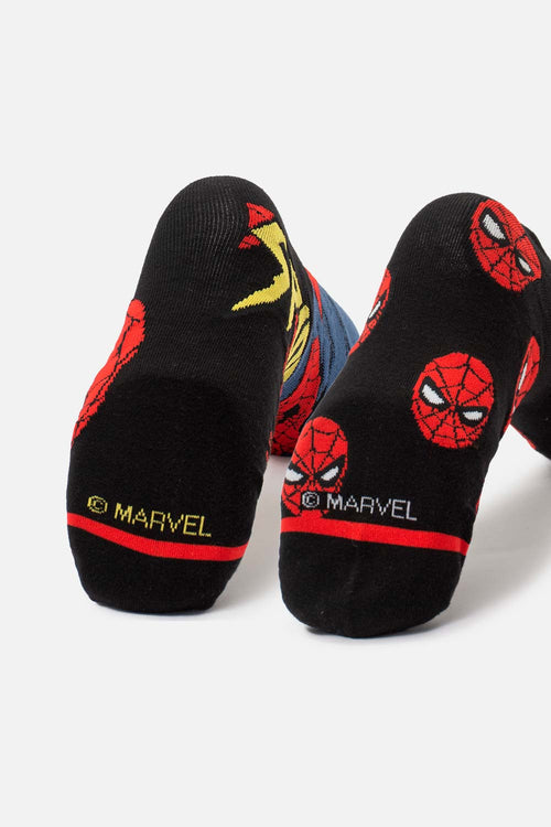 PACK X2 MEDIAS DE SPIDERMAN PARA HOMBRE