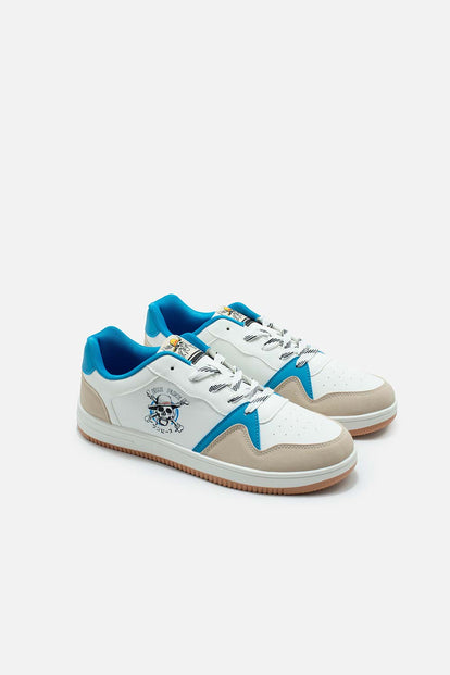 TENIS ONE PIECE BLANCO Y AZUL PARA HOMBRE