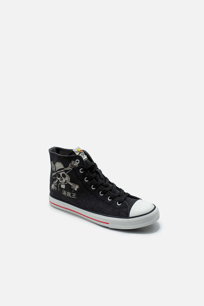 TENIS DE ONE PIECE NEGROS PARA HOMBRE